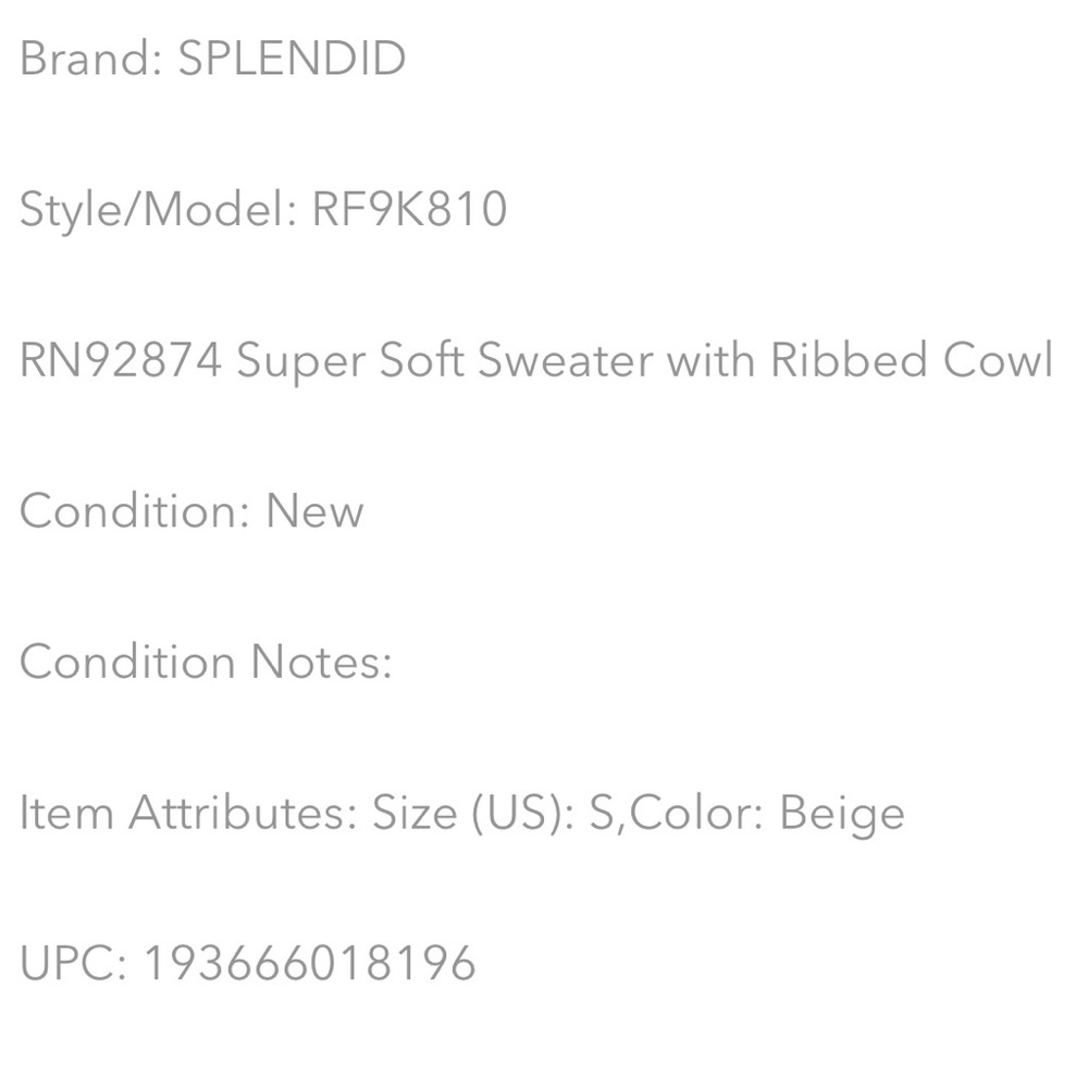 SPLENDID Ribbed Cowl Sweater - Picture 6 of 9